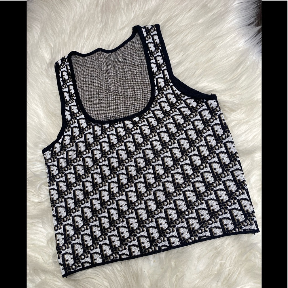 vintage monogram top inspired